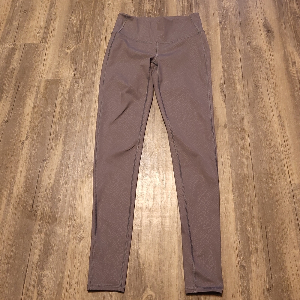 Athleta High Rise Leggings Fitted Workout Pants Textured Athletic Bottoms Sz XS